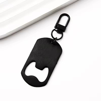 Porte-clés décapsuleurs vierges en acier inoxydable pour la vente en gros, personnalisables par impression laser, pendentif Fête des Pères
