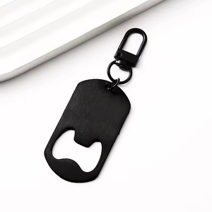 <span class=keywords><strong>Llaveros</strong></span> abridor de botellas de acero inoxidable metálicos al por mayor, personalizables con impresión láser, colgante para el Día del Padre - Product Image 4