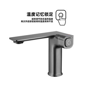 Robinet de lavabo moderne et minimaliste, eau chaude/froide, noyau de valve en cuivre, céramique, vente directe d'usine, robinets de salle de bain, unité unique - Product Image 6