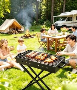 Parrilla para Asar al Aire Libre de 3 Tamaños con USB, 30*60cm, 30*80cm, 40*70cm, Horno con Ventilador - Product Image 2