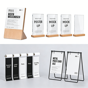 Letrero de Mesa Prohibido Fumar, Doble Cara, Acrílico, Base de Madera Sólida, Letrero de Recordatorio para Hotel, Restaurante, Oficina, ODM, OEM - Product Image 4