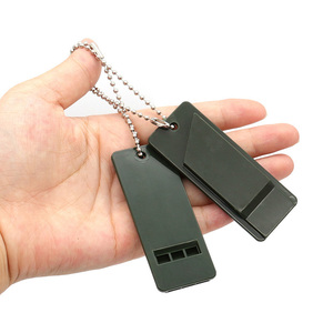 Sifflet 3 fréquences Sifflet de survie à décibels élevés Porte-clés portable Camping Randonnée Sifflet de survie d'urgence Outils de plein air - Product Image 5