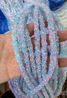 Selina Cristal 7mm Résine Strass Dos Plat Sequin Tube Garniture Bande pour DIY Vêtements & Ceinture Accessoire & Chapeaux Décoration