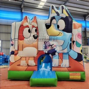 Château <span class=keywords><strong>gonflable</strong></span> commercial Bluey en PVC avec toboggan pour location <span class=keywords><strong>de</strong></span> fêtes d'enfants et <span class=keywords><strong>aire</strong></span> <span class=keywords><strong>de</strong></span> <span class=keywords><strong>jeux</strong></span> extérieure - Product Image 2