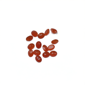 Cabochon ovale en cornaline naturelle, pierre précieuse lâche, lisse et polie, couleur orange, pour la fabrication de bijoux, vente en gros - Product Image 5