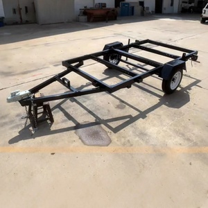 Remorque pliante pour <span class=keywords><strong>voiture</strong></span>, petite, en acier, capacité 550 kg, expédiée en 7 jours, en stock - Product Image 1