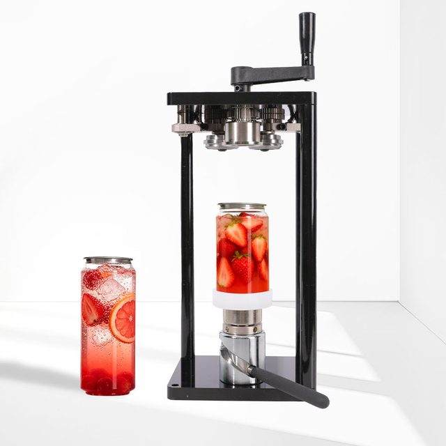 Commercial Fully Manual Can Sealer, Suitable for PET Plastic Bottles and Aluminum Cans in Soda, Coffee, Beer, and Milk Tea Shops