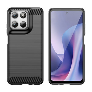 Coque de téléphone en TPU antichoc en fibre de carbone pour Moto G57 Power - Product Image 3