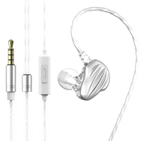 Écouteurs intra-auriculaires HiFi avec double caisson de basses dynamique, écouteurs de jeu filaires cool, son stéréo, écouteurs filaires à double transducteur