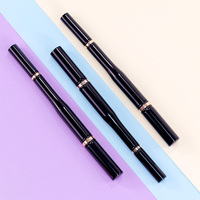 Portable 4 1 unique pinceau de maquillage crayon marque privée oeil lèvre correcteur manche en bois pour brillant à lèvres outils de maquillage fournisseur de confiance