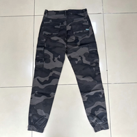 Pantalones Cargo para Mujer, Color Verde Oliva, Cintura Alta, Holgados, Tejido de Tela, Corte Recto, Color Oscuro, Múltiples Bolsillos, Cierres en los Tobillos, Estilo Casual