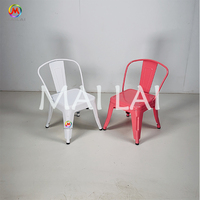 Chaise de salle à manger moderne pour enfants, chambre à coucher, salle de bain, fêtes, mariages, hôtels, gymnases, salons, cuisines, hôpitaux, fer coloré