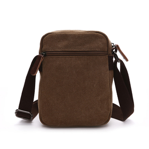 Portafoglio da viaggio da <span class=keywords><strong>uomo</strong></span> in tela retrò personalizzato all'ingrosso <span class=keywords><strong>borsa</strong></span> a tracolla portatile da <span class=keywords><strong>uomo</strong></span> con una spalla di moda - Product Image 3