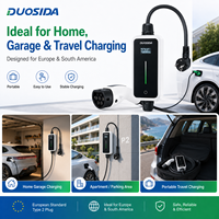Chargeur EV Type 2 Mode 2 16A 230V Faible consommation en veille 3W Protection contre les fuites et la foudre CE CB TUV OEM Europe