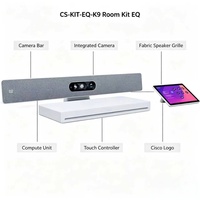 Kit de Videoconferencia Cisco Catalyst CS-KIT-EQ-K9 Room Kit EQ con Cámara Cuádruple 4K UHD, Codec EQ, Touch10 y Colaboración con IA