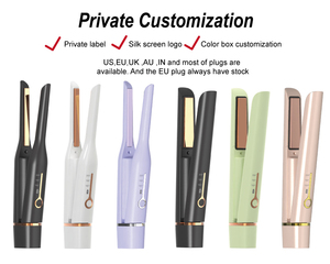 Lisseur sans fil rechargeable portable résistant à la chaleur pour marque privée – Mini fer à lisser sans cordon - Product Image 6