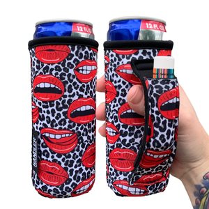 Slim Can Holder 12 oz Tall Can Sleeve for Slim Drinks Neoprene <b>Material</b> Insulated Beverage <b>Cooler</b> Cover Reusable Can s - Product Image 1