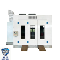 Cabine de peinture automobile Xinyuan homologuée CE, chauffage électrique 18KW 220V/380V, modèle de base pour ateliers de réparation automobile de taille moyenne