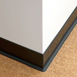 PVC koy taban kalıplama 4 inç beyaz kolay temiz duvar taban süpürgelik otel hastane ticari döşeme için - Product Image 5