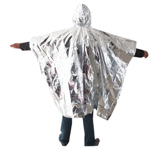 Poncho de Emergencia 50x80 Pulgadas, Impermeable, Equipo de Supervivencia para Exteriores, para la Prevención de la Hipotermia - Product Image 2