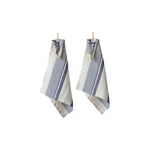 Paño de Cocina 100% Algodón, Tejido Cuadrado, con Diseño a Rayas, para Uso Doméstico, Secado Rápido, Ecológico, ITHL KL-045 - Product Image 1