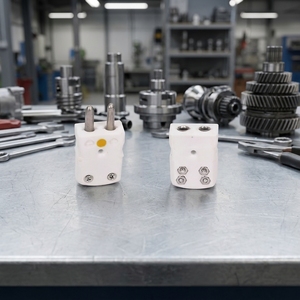 Connecteur de thermocouple en céramique d'alumine haute pureté, type K, mâle/femelle, miniature, 2 broches, résistant à la chaleur 650°C, industriel - Product Image 2