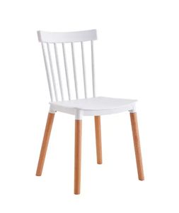 Best <b>Sale</b> Colorful Contemporary Design Hotel Restaurant <b>Chair</b> Plastic Dining <b>Chairs</b> With Wooden Leg - Product Image 3