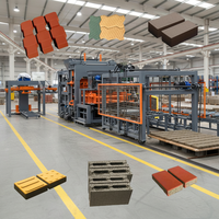 Machine à fabriquer des blocs entièrement automatiques à haute efficacité KAIDONG QT12-15 avec moteur et boîte de vitesses, ligne de production de briques