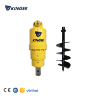 Moteur hydraulique compact pour tarière d'excavatrice, idéal pour la plantation d'arbres et le creusement de trous