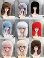 Gorros de Invierno de Piel Sintética Ajustables Estilo Ruso Ushanka para Mujer, Orejeras de Peluche para Actividades Diarias Casuales