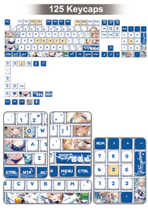 Teclas SAX, Juego de Teclas PBT con Sublimación de Tinta, 125 Teclas, Compatible con la Mayoría de los Diseños <span class=keywords><strong>ANSI</strong></span> 61/68/84/87/100/104/108 Teclas, Teclado Mecánico - Product Image 4