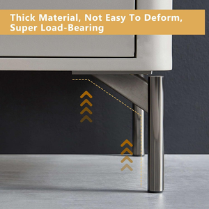 Le gambe dei mobili in metallo che si trovano spesso sui divani dei tavolini e altri piedini mobili con un Design cilindrico offrono un supporto stabile - Product Image 6