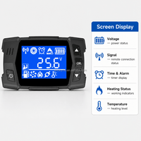 OkyRie Interruptor Universal de Calefacción por Aire con Pantalla LCD y Bluetooth para Calentador Diésel 1KW-8KW, Control Remoto para 2 Teléfonos