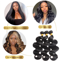 Extensions de Cheveux Naturels Vietnamiens Ondulés (Body Wave) de 10 à 30 Pouces, Double Trame, Sans Perte, 100% Non Traités