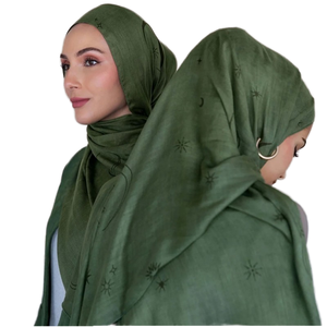 Low MOQ Custom Printed Polyester <b>Hijab</b> Scarf Women Soft Long Muslim Headscarf Wholesale Direct Factory Export Quality Supplier - Product Image 1