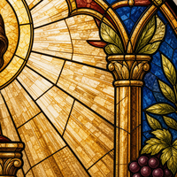 Attrape-soleil décoratif en vitrail artistique « Bon Pasteur » pour la décoration religieuse de la maison, à suspendre à la fenêtre