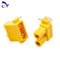 Conector de placa PCB Amass XT30PW de alta calidad, Mini potencia Horizontal 30A, enchufe de baja temperatura de 2 pines, conectores PCB de ángulo recto XT30PW