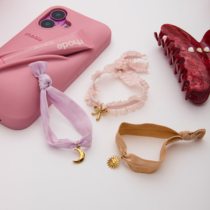 Sweet Romantic Bow Pendant Pink Lace Spring <b>Rope</b> Bracelet Women's Jewelry Gift - Product Image 3