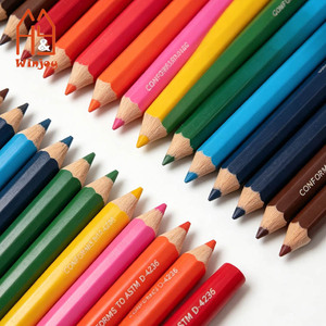 Ensemble de 8 crayons de couleur, certifiés ASTM <span class=keywords><strong>D</strong></span>-4236, pré-affûtés, pour enfants, étudiants, adultes, <span class=keywords><strong>dessin</strong></span> artistique, coloriage - Product Image 2