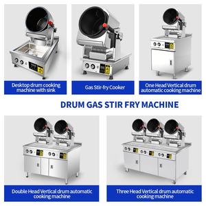 Máquina Automática para Saltear con Gas, con Fregadero, Equipo Comercial para Restaurantes, Wok Robótico de Acero de Grado Alimenticio - Product Image 4