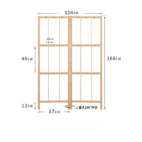 Porte-manteau d'angle pliable en bois avec charnière à 180 degrés, 166 cm de hauteur, organisateur de vêtements sur pied pour chambre et entrée
