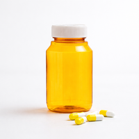 Offre Spéciale – Bouteilles en Plastique PET Incassables de 150 ml, Orange, Anti-humidité, avec Étiquette Personnalisée, pour le Stockage de Capsules Médicales