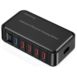 Chargeur USB intelligent à 6 ports, station de charge rapide multiport QC 3.0, chargeur USB 86W pour smartphone, tablette, PC - Product Image 6