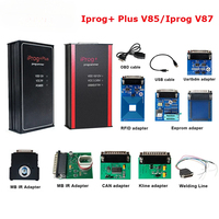 2024 V87 TFT IPROG Plus programmeur de clé adaptateurs complets pour 2020 voitures IMMO Airbag réinitialiser ECU LCD Modules remplacement pour DIGIPROG3