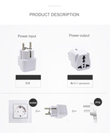 GAZ-AU8 UK EU AU vers US Plug Converter AC Plusieurs Styles Power Plug Chargeur Adaptateur