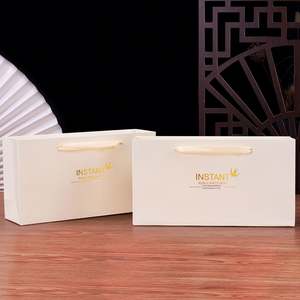 Bolsa de papel para regalo, pequeña, de grado alimenticio, con logotipo privado, color blanco bronceado, para nido de pájaro estofado fresco instantáneo - Product Image 4