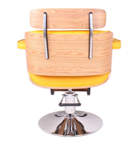 Chaise de salon de coiffure en bois pour femme, chaise hydraulique pour salon de beauté, chaise de maquillage