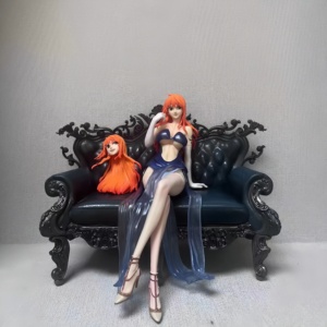 ของตกแต่งบ้านสไตล์ญี่ปุ่นสุดหรู ฟิกเกอร์ PVC 1 ตัว นามิ โบอา แฮนค็อก แบบนั่งโซฟา สำหรับเด็กผู้หญิง ตกแต่งตู้โชว์บนโต๊ะ - Product Image 3