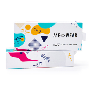 Custom Logo Rigid Gift Paper <b>Boxes</b> for Sunglasses Sliding Drawer Cardboard Packaging with Matt Lamination - Product Image 4