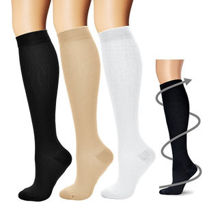 Top One Unisex Tubo largo Cobre Compresión Calcetín Alivio del dolor Medias 15-20 Mm Nylon Deporte Rodilla Calcetines altos - Product Image 2